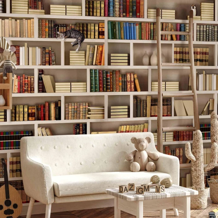 Fototapeta - Domowa biblioteczka