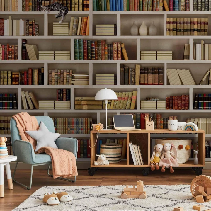 Fototapeta - Domowa biblioteczka