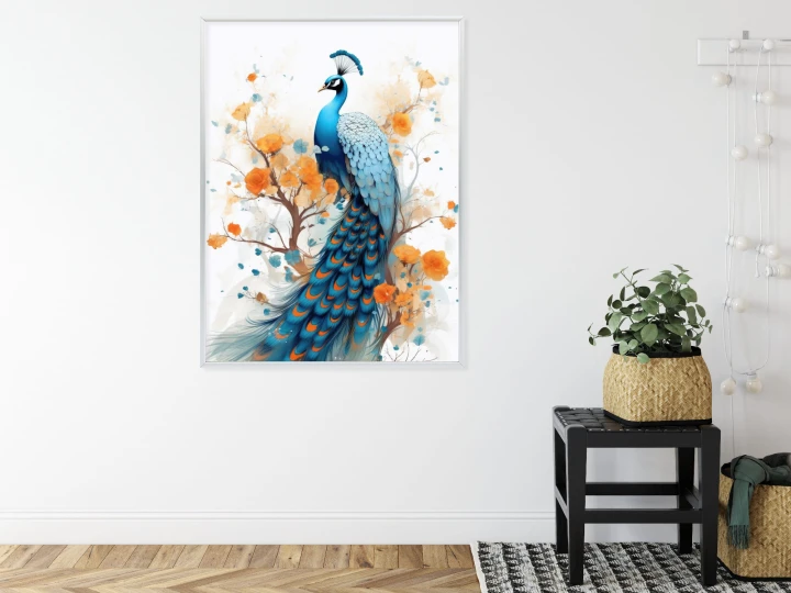 Plakat Paw I Malowane Kwiaty