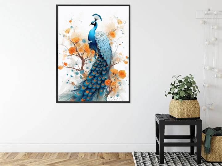 Plakat Paw I Malowane Kwiaty