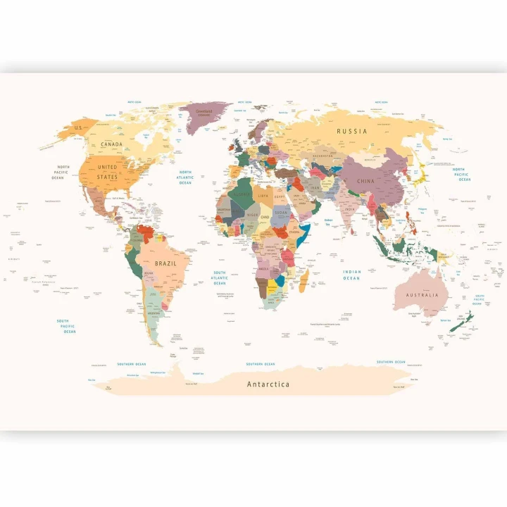 Fototapeta - Mapa świata