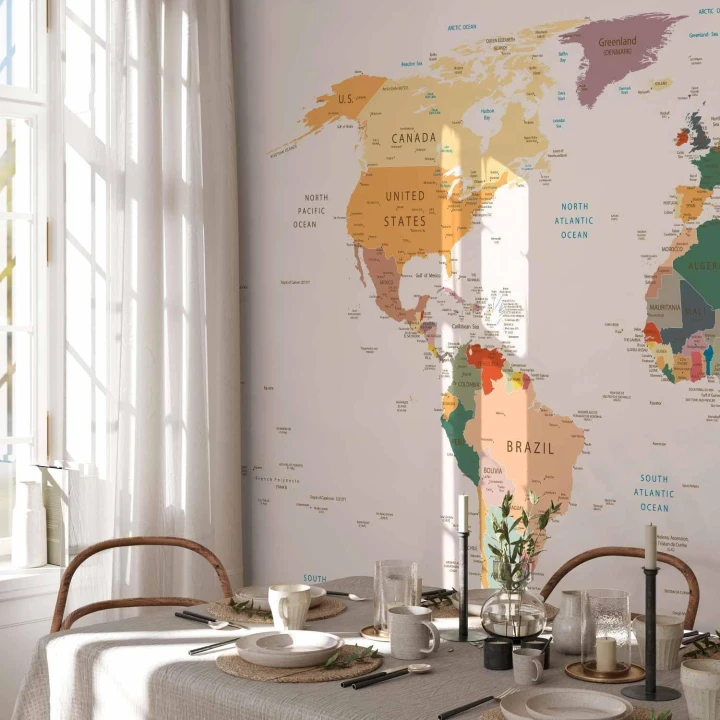 Fototapeta - Mapa świata