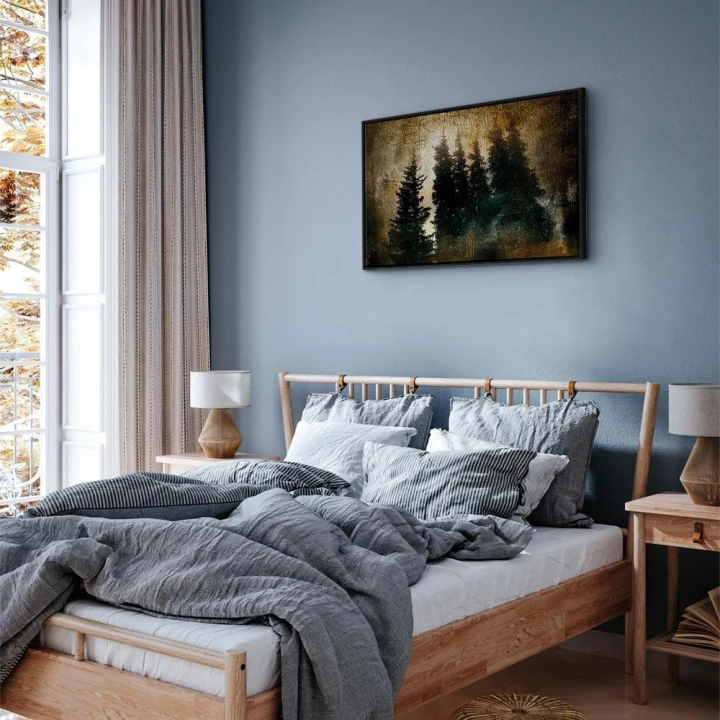 Obraz - Dostojne świerki (1-częściowy) szeroki