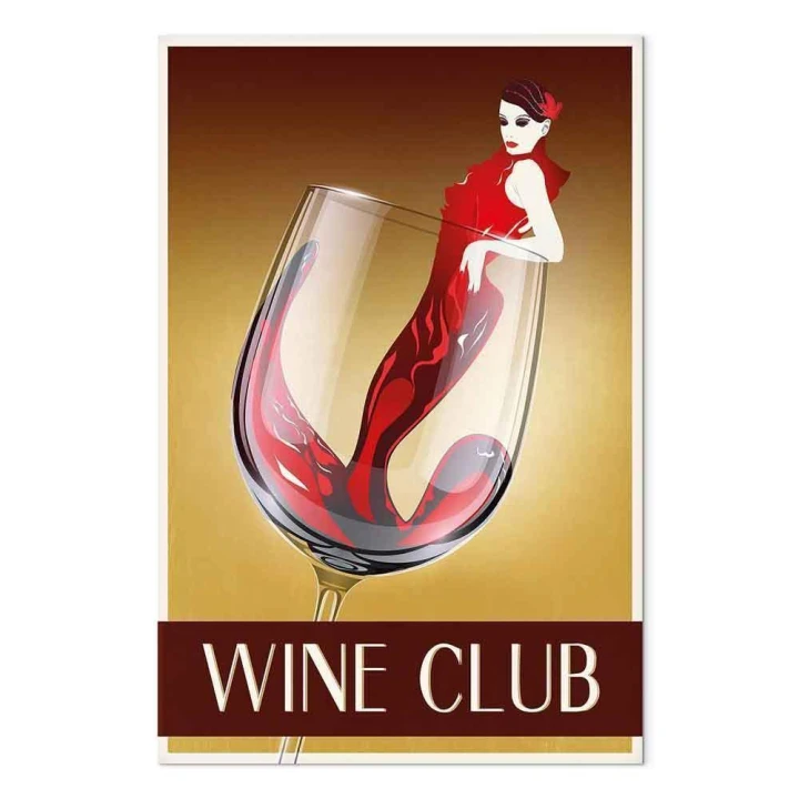 Obraz - Wine Club (1-częściowy) pionowy