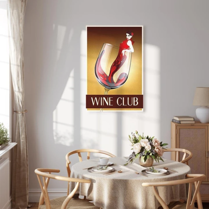 Obraz - Wine Club (1-częściowy) pionowy
