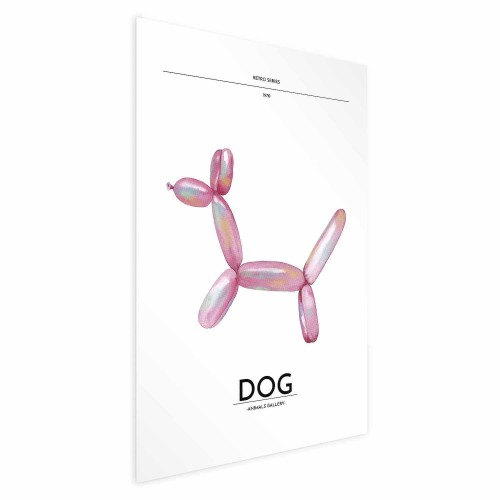 Plakat - Holo-Dog - Kolorowy pies w stylu retro