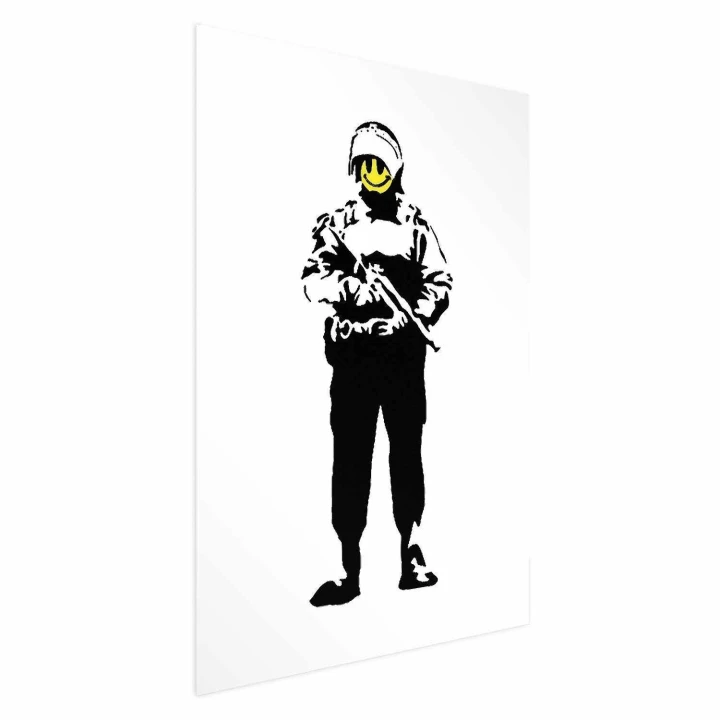 Plakat - Uśmiechnięty policjant