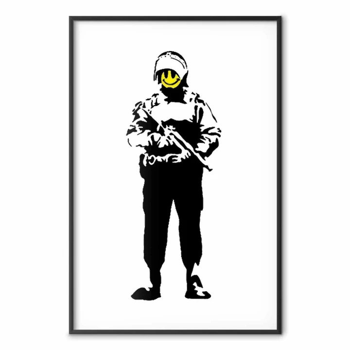 Plakat - Uśmiechnięty policjant