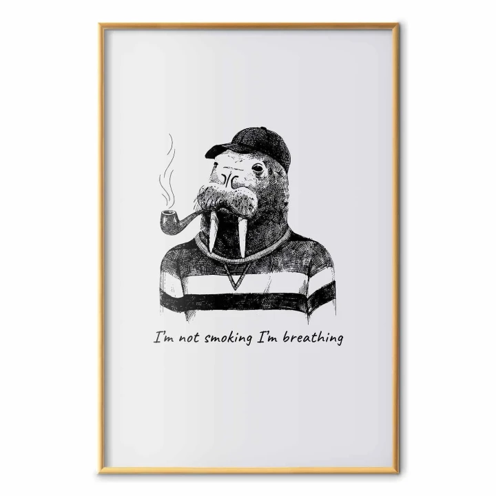 Plakat - I'm not smoking I'm breathing