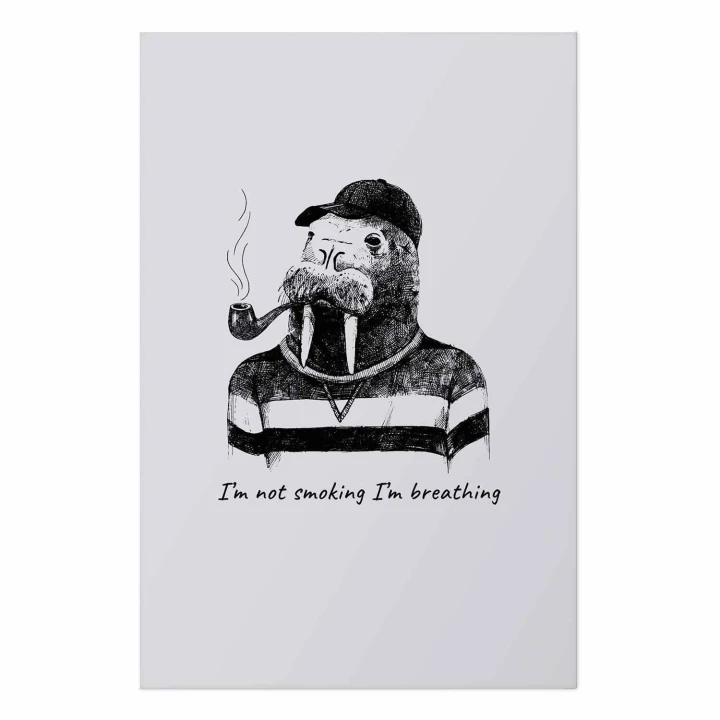 Plakat - I'm not smoking I'm breathing