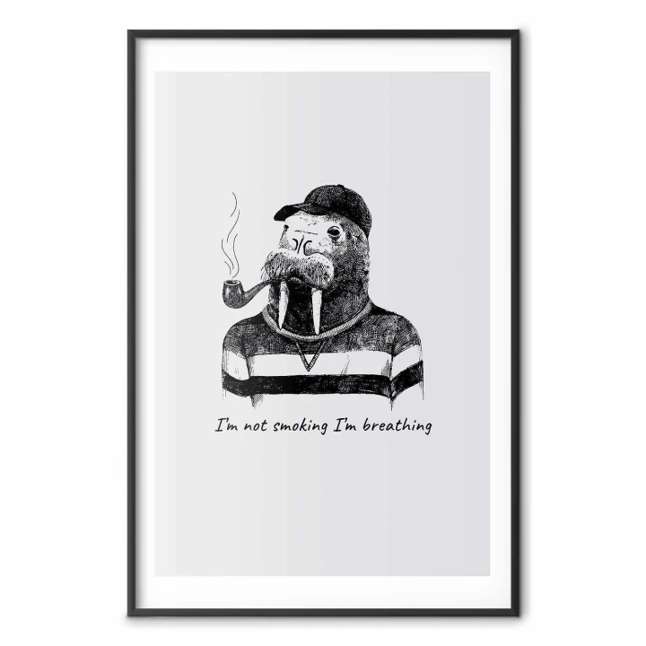 Plakat - I'm not smoking I'm breathing