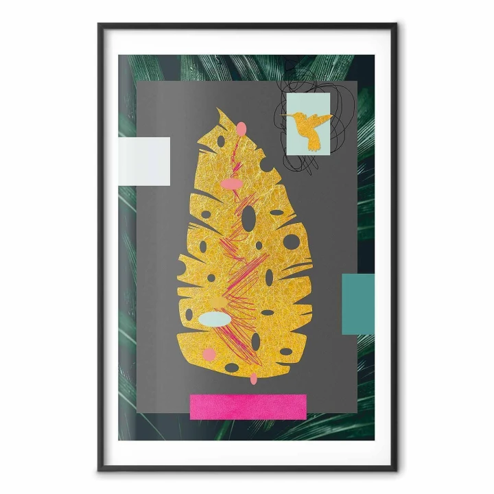 Plakat - Złoty liść