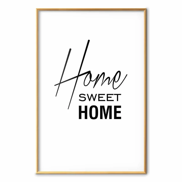 Plakat - Black and White: Home Sweet Home