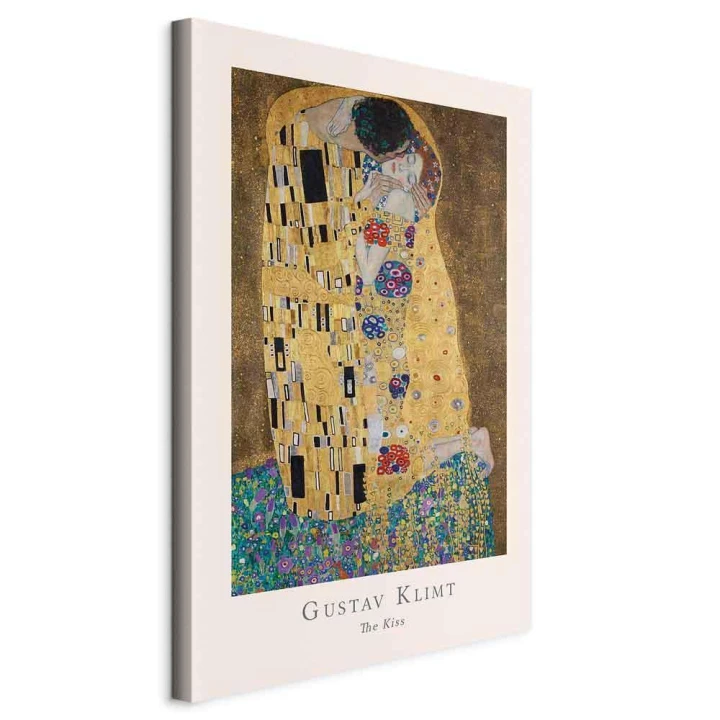 Obraz - Gustav Klimt - The Kiss (1-częściowy) pionowy