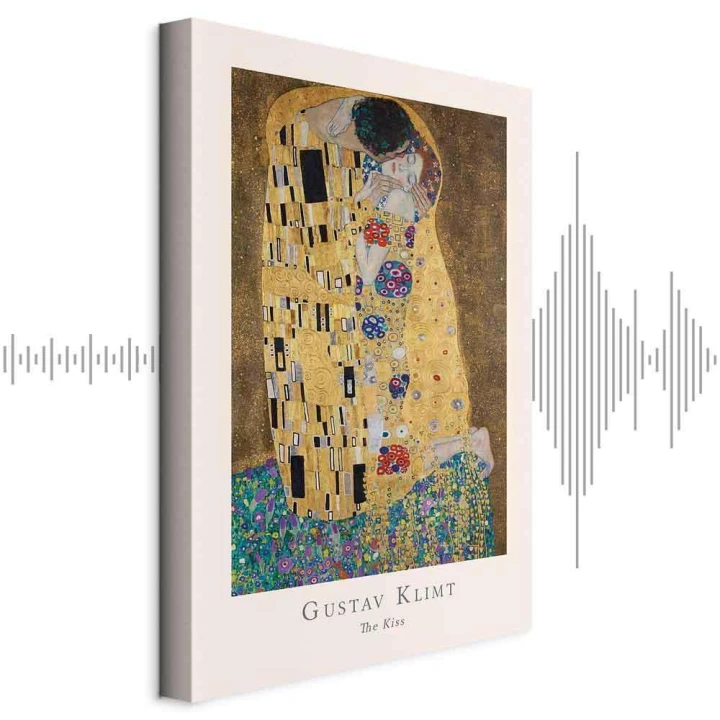 Obraz - Gustav Klimt - The Kiss (1-częściowy) pionowy