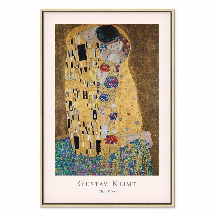 Obraz - Gustav Klimt - The Kiss (1-częściowy) pionowy
