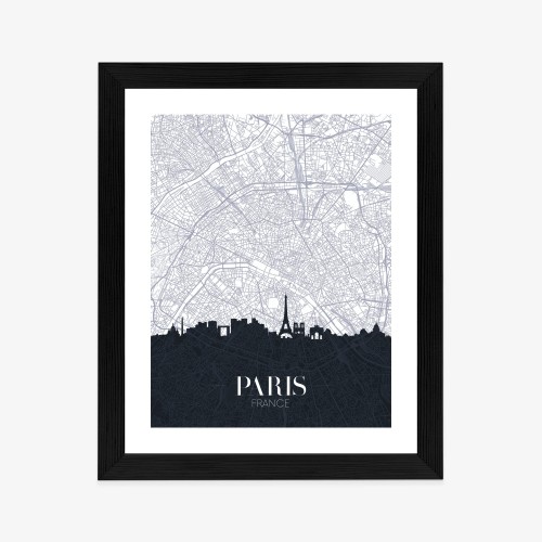 Plakat Paryż - Plan Miasta