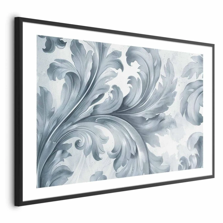 Plakat - Kamienny ornament w stylu barokowym
