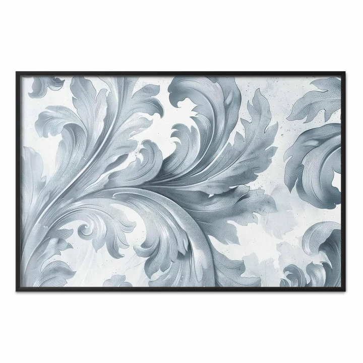 Plakat - Kamienny ornament w stylu barokowym