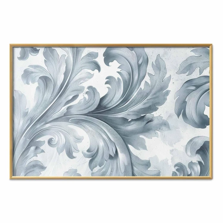 Plakat - Kamienny ornament w stylu barokowym