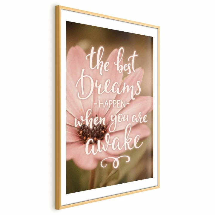 Plakat - The best dreams happen when you are awake