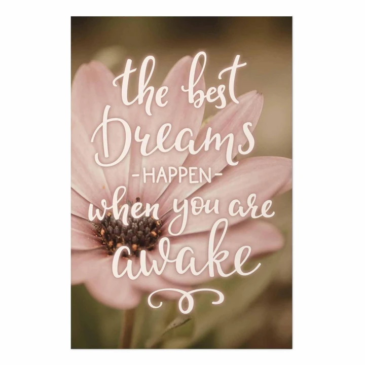 Plakat - The best dreams happen when you are awake