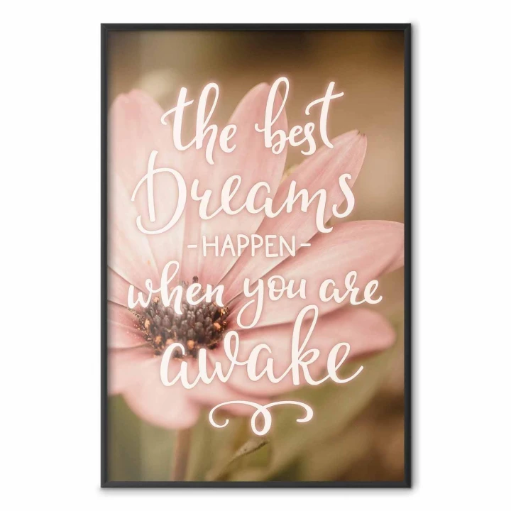Plakat - The best dreams happen when you are awake