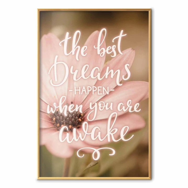 Plakat - The best dreams happen when you are awake