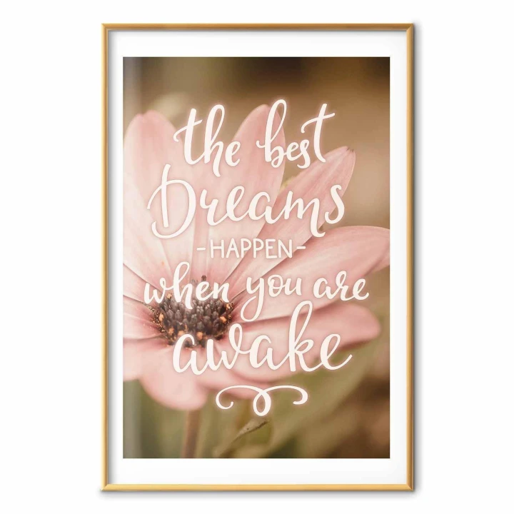Plakat - The best dreams happen when you are awake