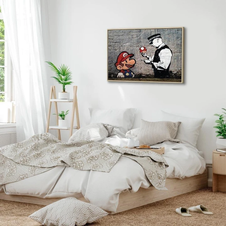 Obraz - Mario and Cop by Banksy