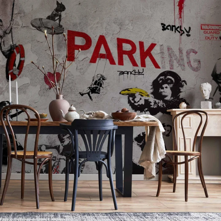 Fototapeta - Różnorodność graffity (Banksy)