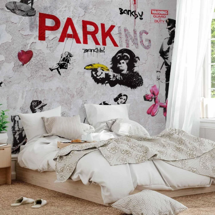 Fototapeta - Różnorodność graffity (Banksy)