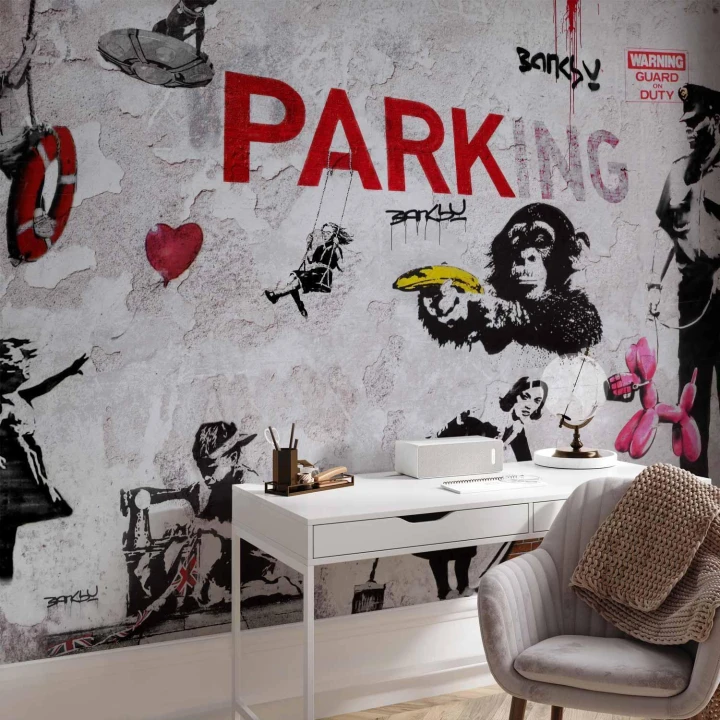 Fototapeta - Różnorodność graffity (Banksy)