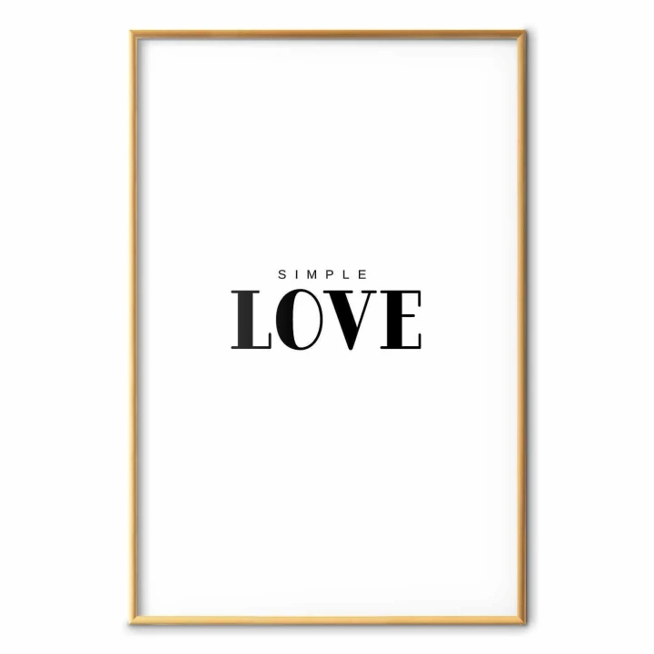 Plakat - Simple Love