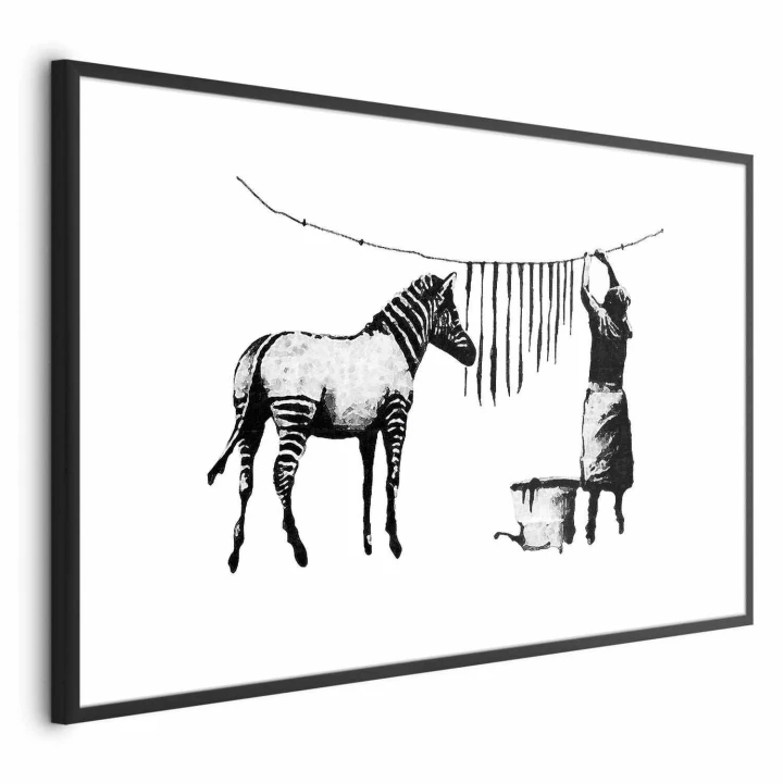 Plakat - Banksy: Pranie zebry