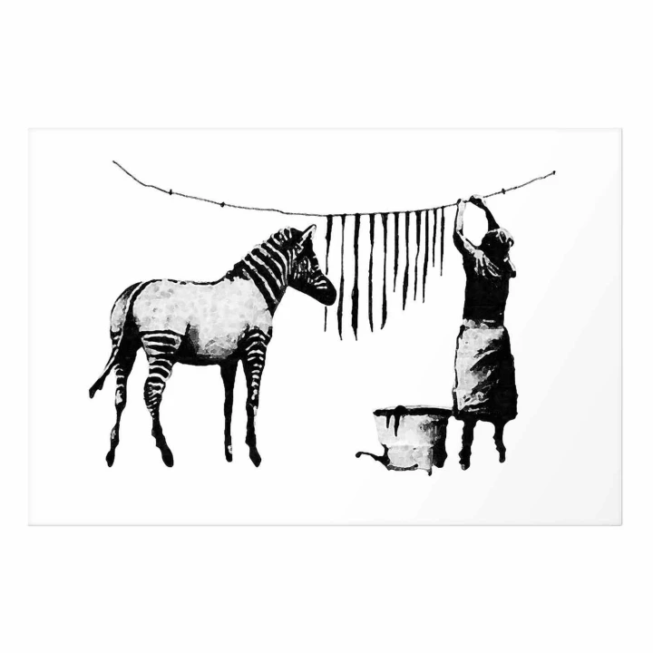 Plakat - Banksy: Pranie zebry