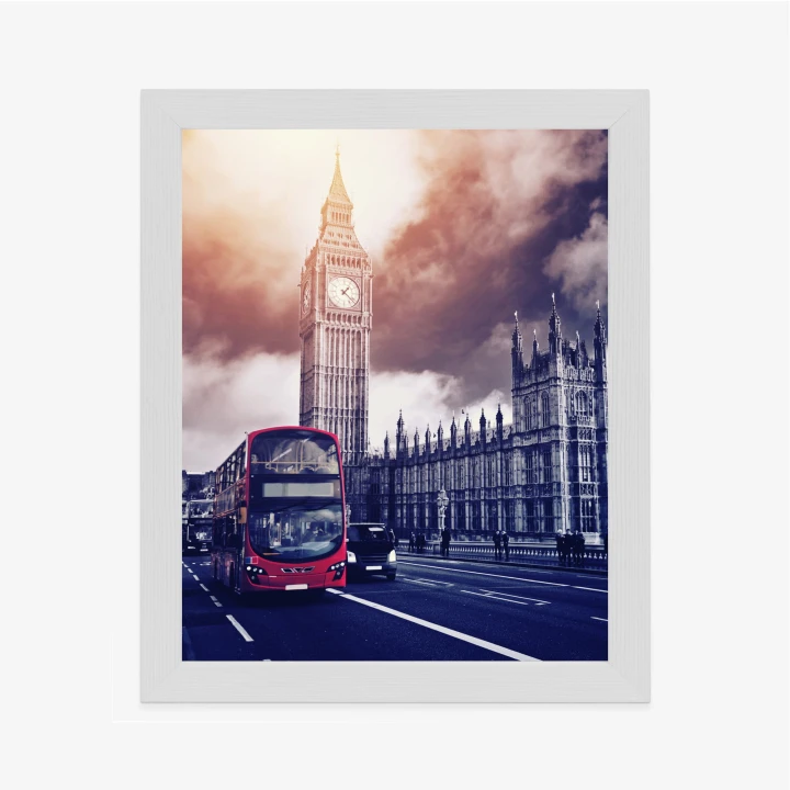 Plakat Czerwony Autobus I Pałac Westminsterski