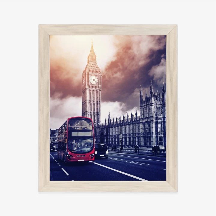 Plakat Czerwony Autobus I Pałac Westminsterski