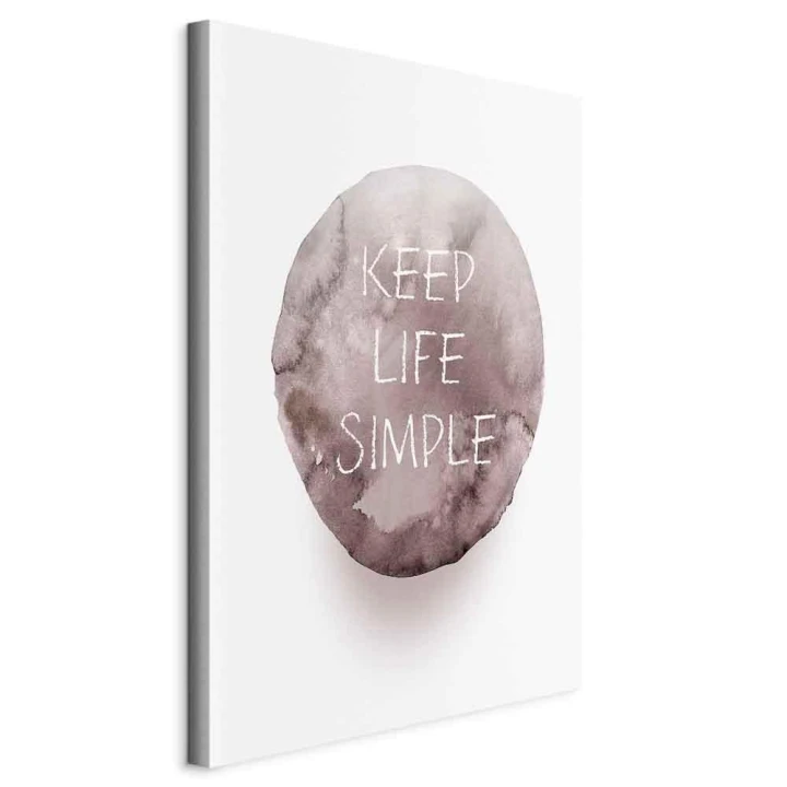Obraz - Keep Life Simple (1-częściowy) pionowy