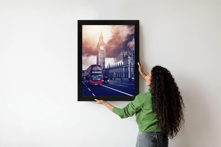 Plakat Czerwony Autobus I Pałac Westminsterski