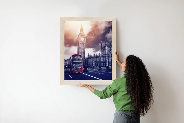 Plakat Czerwony Autobus I Pałac Westminsterski