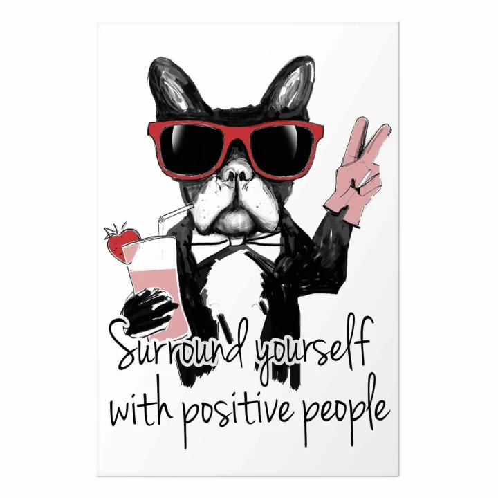 Plakat - Surround yourself with positive people