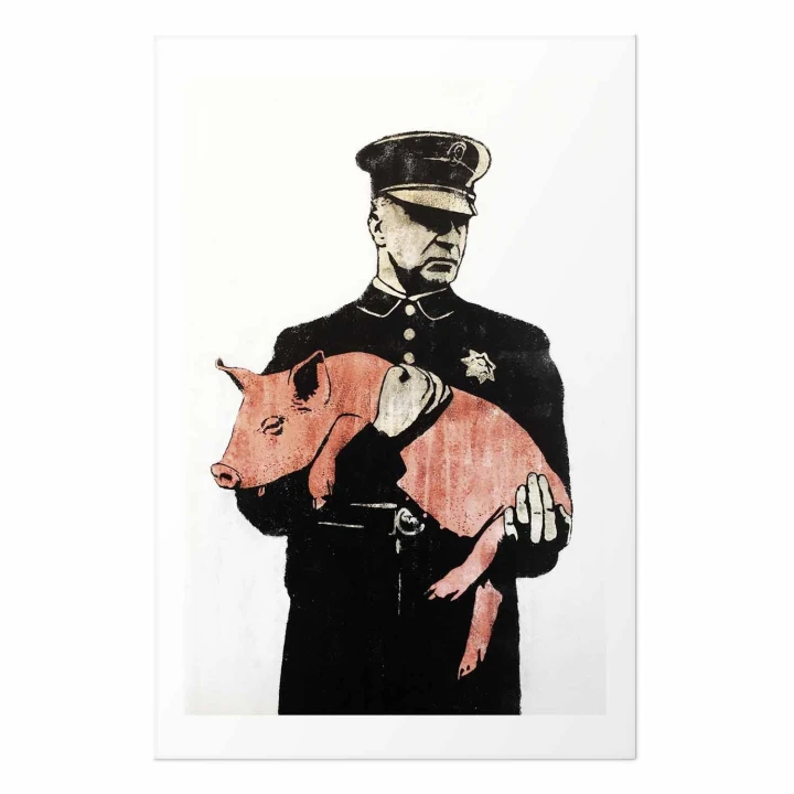 Plakat - Policyjna świnia