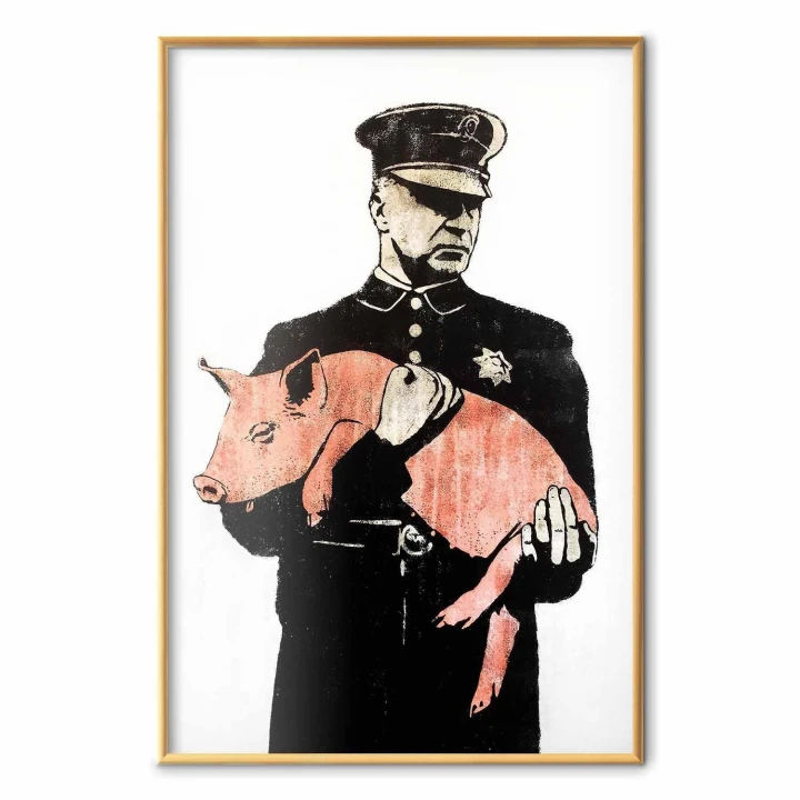 Plakat - Policyjna świnia