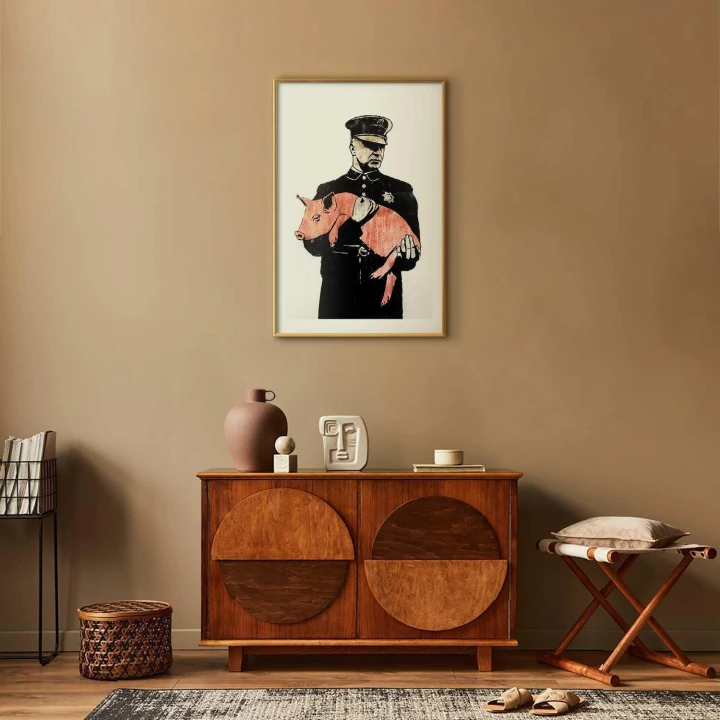 Plakat - Policyjna świnia