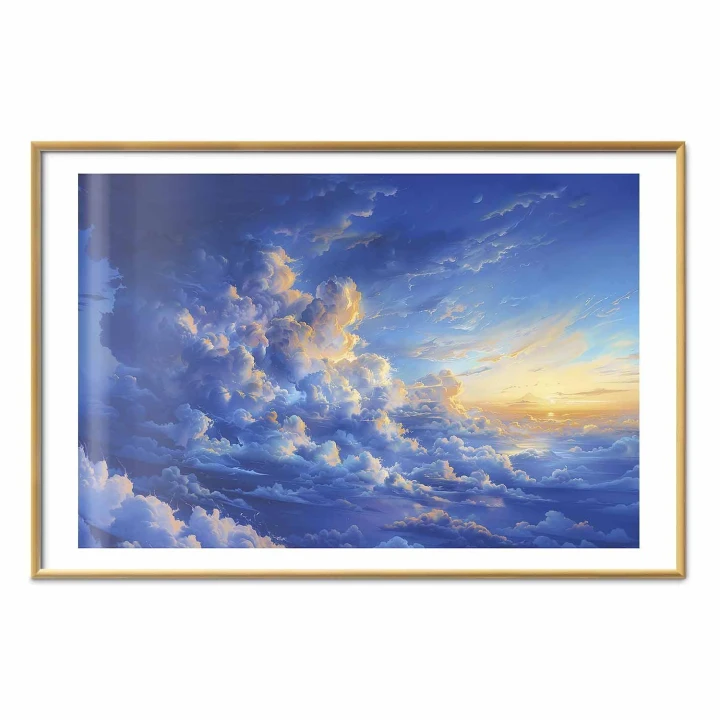 Plakat - Gdy niebo staje się płótnem: artystyczne dzieło natury w chmurach