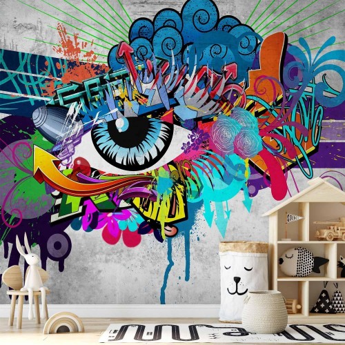 Fototapeta - Graffiti eye