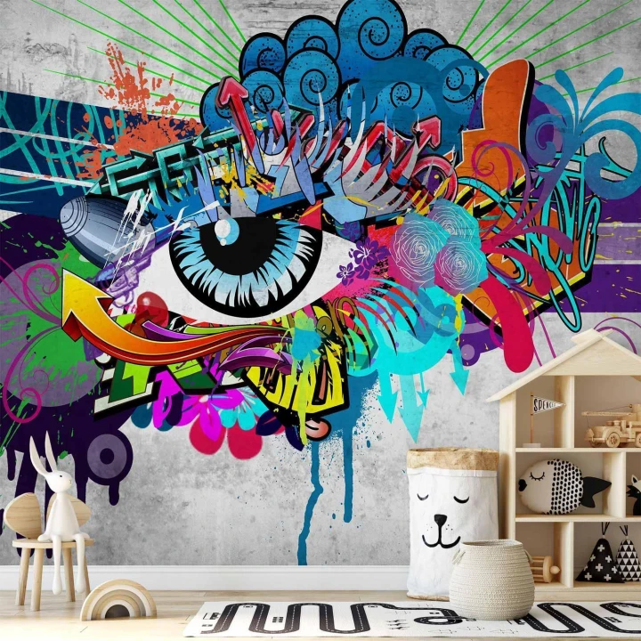 Fototapeta - Graffiti eye