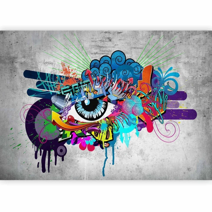Fototapeta - Graffiti eye
