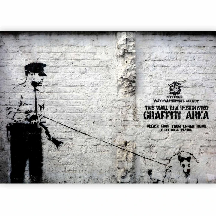 Fototapeta - Banksy - Graffiti Area